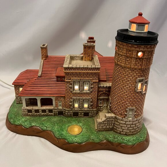 Lefton Other - Lefton Limited Edition 1999 Old Mackinac Point Lighted Lighthouse – Original Box